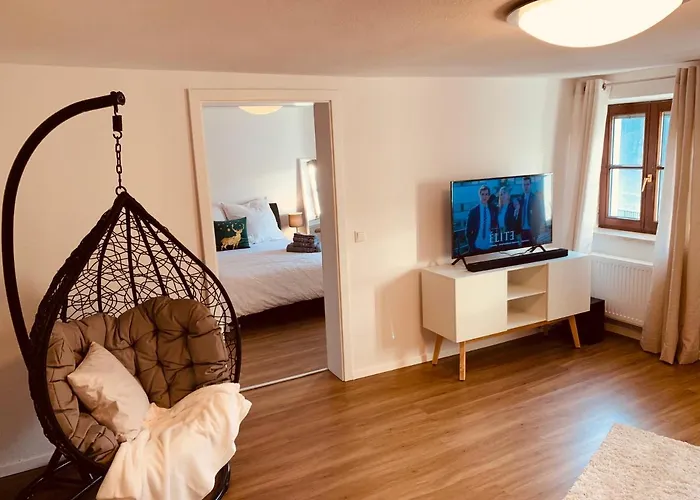 Cozy&modern &Netflix Wohnung mit Blick ins Grüne